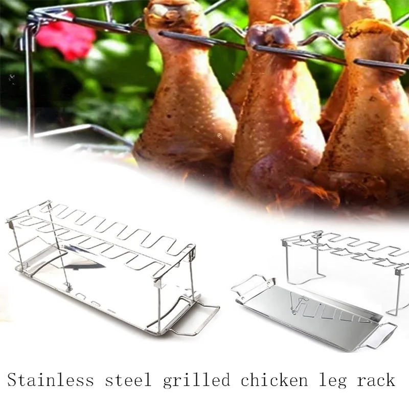 1 Набор антипригарные кастрюли для барбекю стойка жарки курицы дюйма с чашей