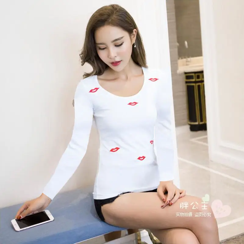 Одежда для упражнений латиноамериканских танцев Красная Вышивка губ Женская