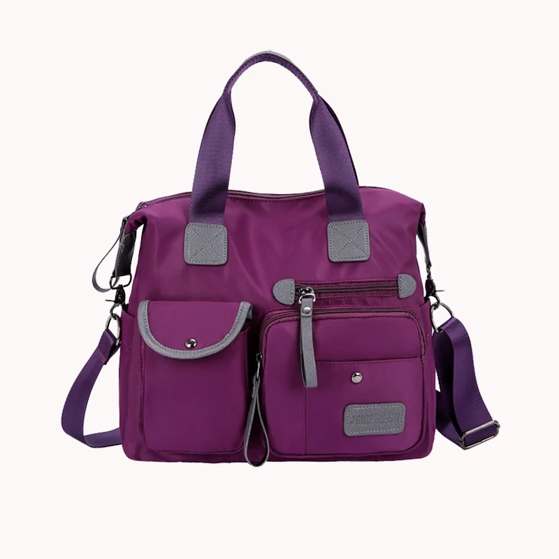 Разноцветная женская сумка на плечо нейлоновая наплечная 2019 Новая модная