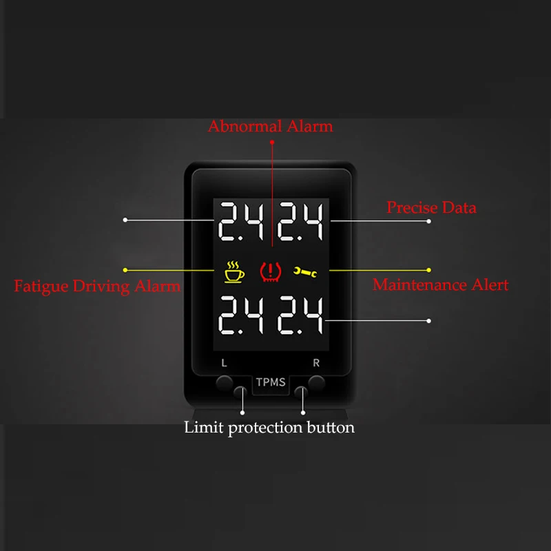 Цифровой датчик давления в шинах без датчика OBD TPMS безопасное устройство