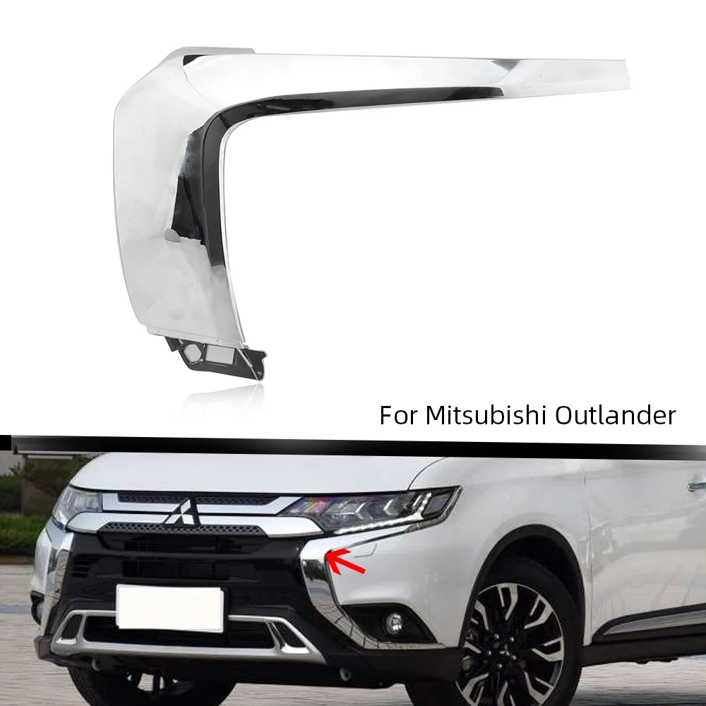 Хромированная отделка для Mitsubishi Outlander 2016-2019 противотуманная полоса крышка