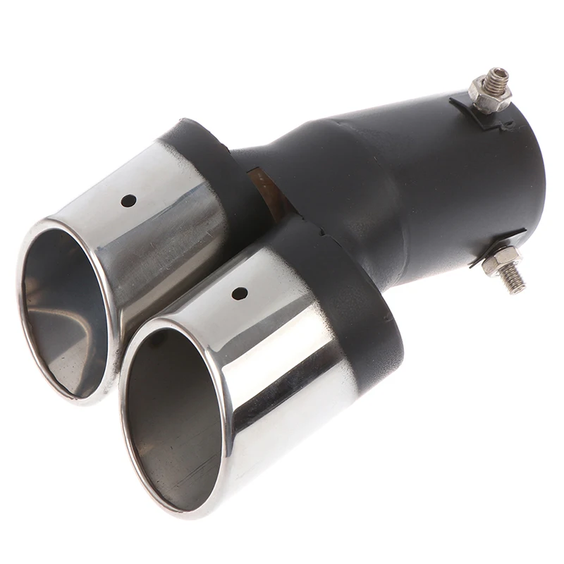 Новое универсальное украшение автомобиля хромированная Хвостовая труба из