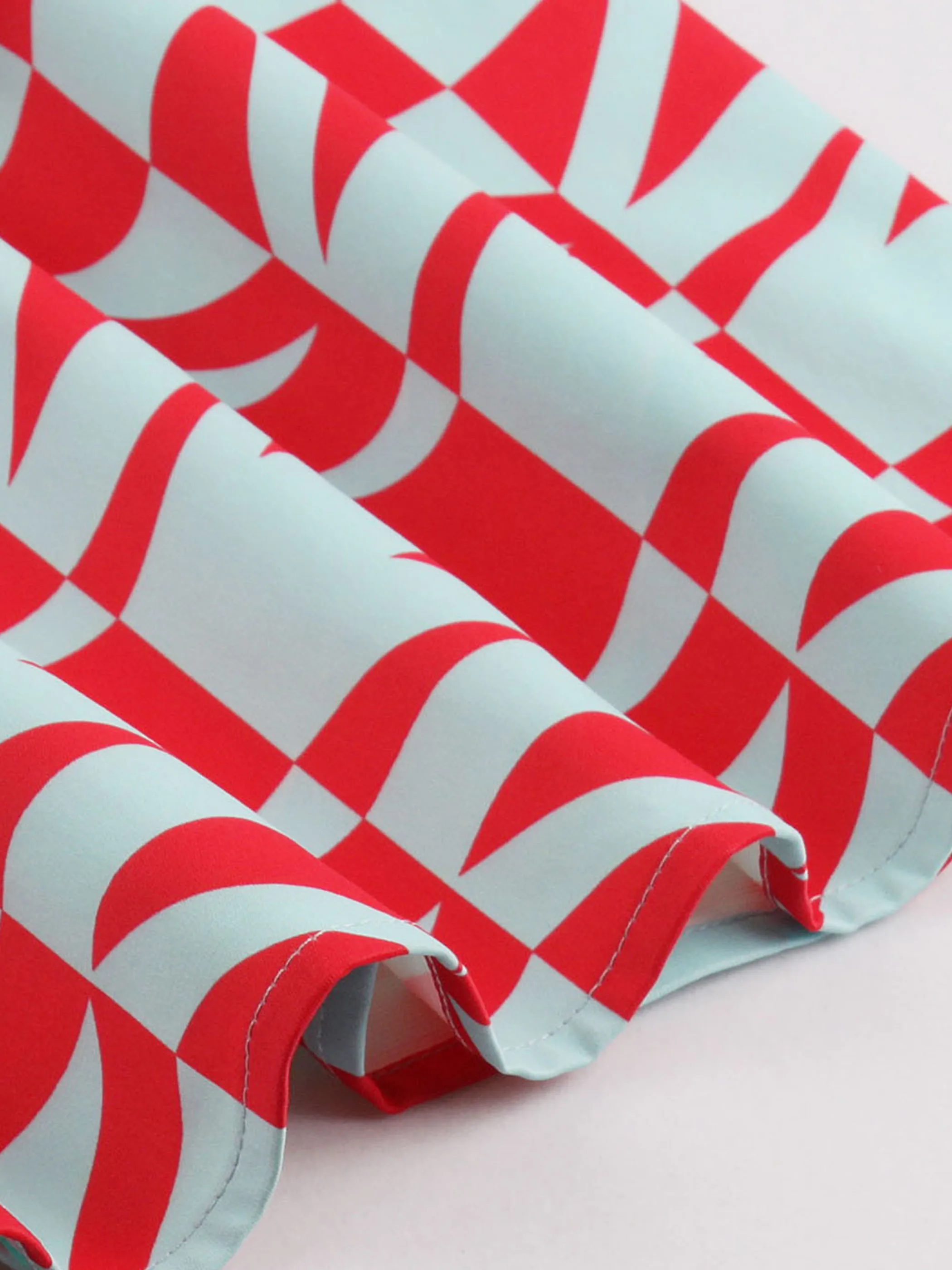 Женское платье с геометрическим рисунком рокабилли на весну и лето 2020 винтажное