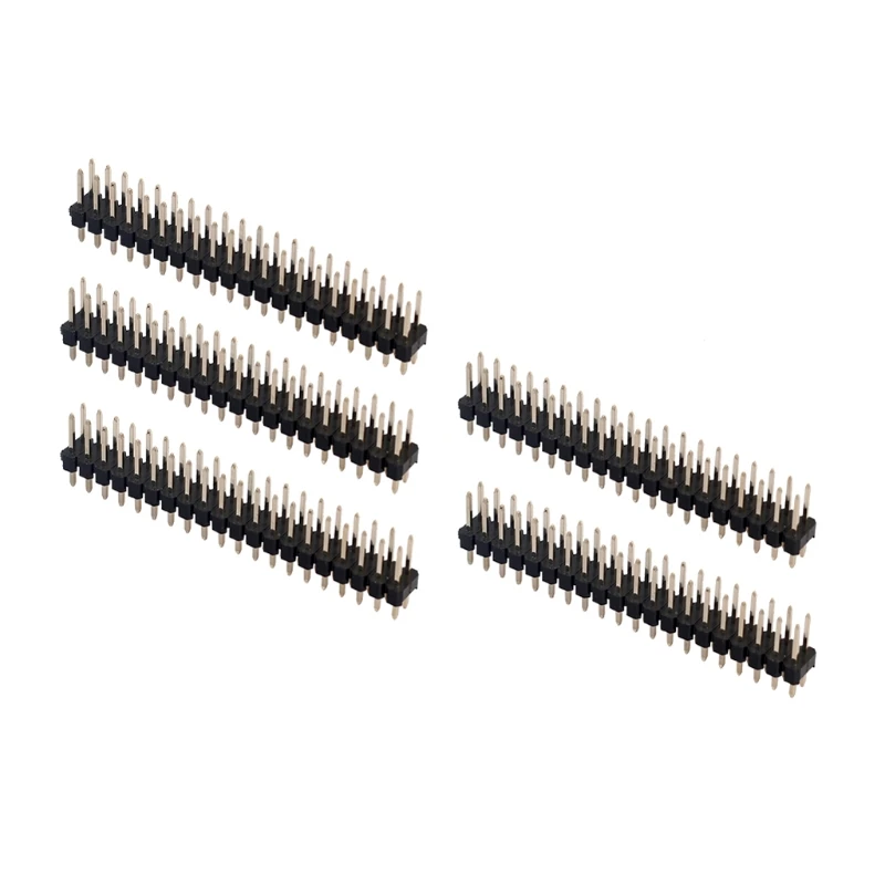

C5AE 5Pcs Break-away 0.1" 2x20-pin Strip Dual Male Header for Raspberry Pi Zero GPIO
