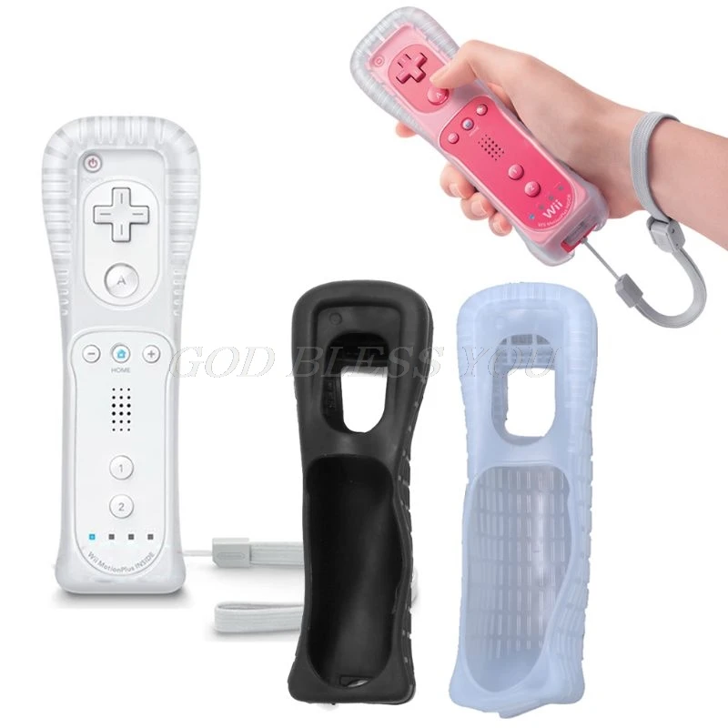 Игра футляр мягкий силиконовый защитный чехол накладка рукав для nintendo wii Пульт дистанционного управления правый ручной контроллер