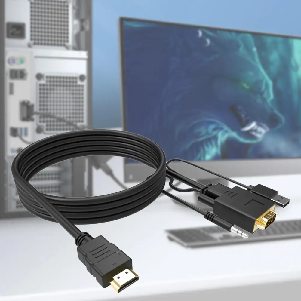 

Кабель VGA «штырь-штырь», совместимый с адаптером для монитора