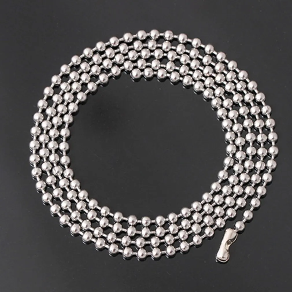 Творческий Нержавеющая сталь шар бусы Цепочки и ожерелья для Для мужчин женщин