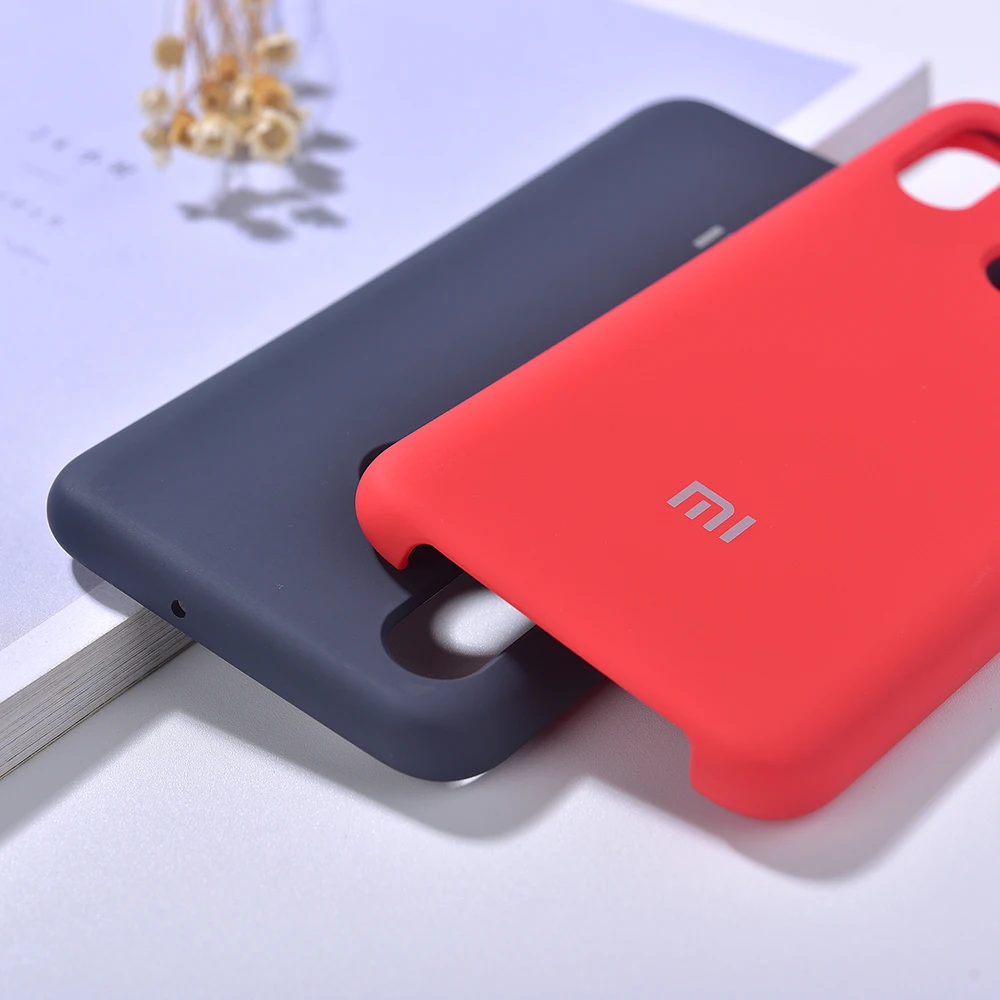 Чехол для Xiaomi Mi8 из жидкого силикона Водонепроницаемый Мягкий чехол ТПУ телефона