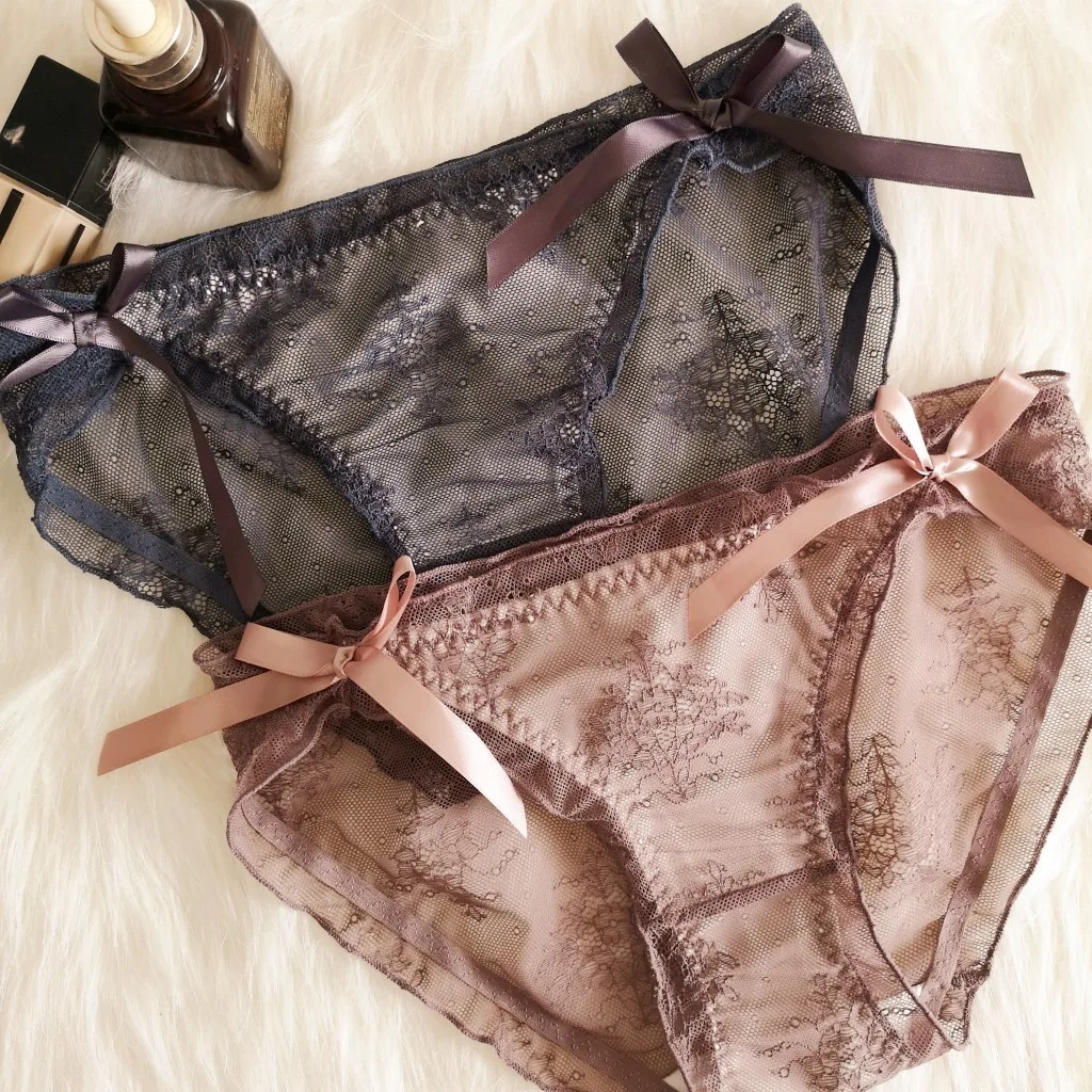 Женское кружевное нижнее белье SP & CITY прозрачные ажурные трусики в японском стиле