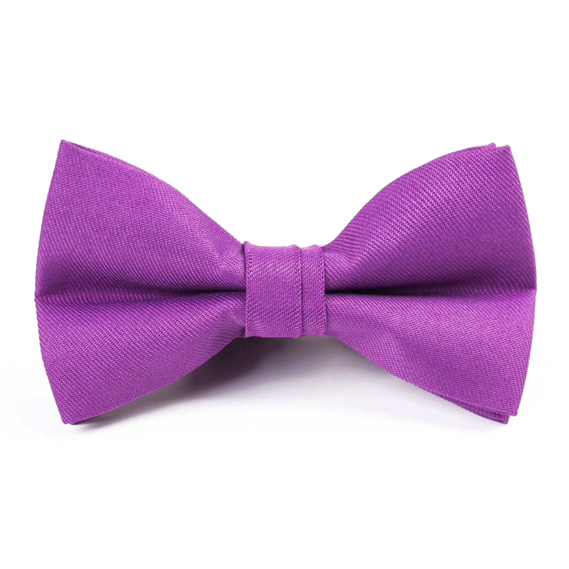 Мужской галстук бабочка Linbaiway черный однотонный в деловом стиле Свадебный для