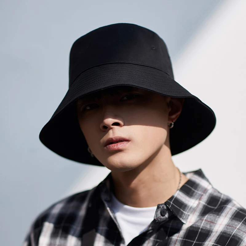 

Lady Small Head Fishing Hat Male Wide Brim Panama Hats Men Cotton Plus Size Bucket Hat 54-56cm 56-58cm 55-59cm 58-60cm 60-63cm