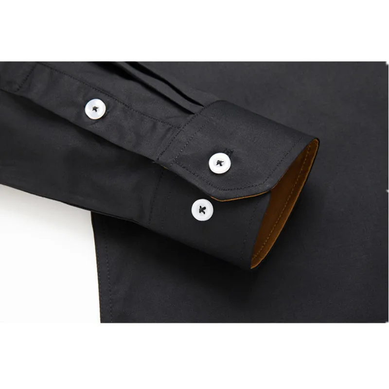 Мужская рубашка с длинным рукавом VISADA JUANA мягкая Облегающая большого размера из