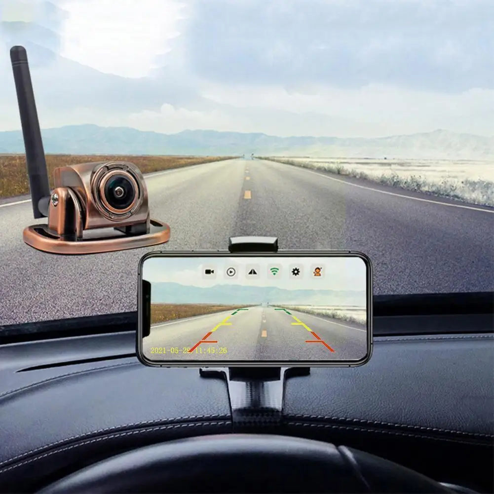 

Автомобильная камера заднего вида с Wi-Fi, IP67, 180 градусов