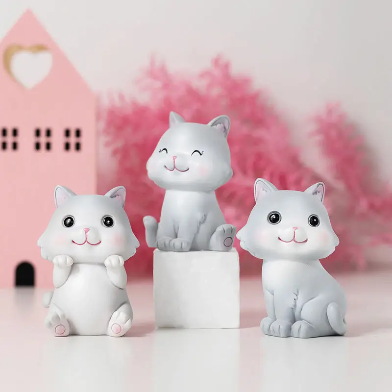 

Cute Cat Decorative Ornaments Creative Car Home Desk Room Desktop Decorations Girls Birthday Gifts