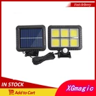 120 светодиодный солнечный свет на открытом воздухе Рождество лампы на солнечных батареях датчик движения солнечные Настенные светильники на солнечных батареях прожектора украшения сада