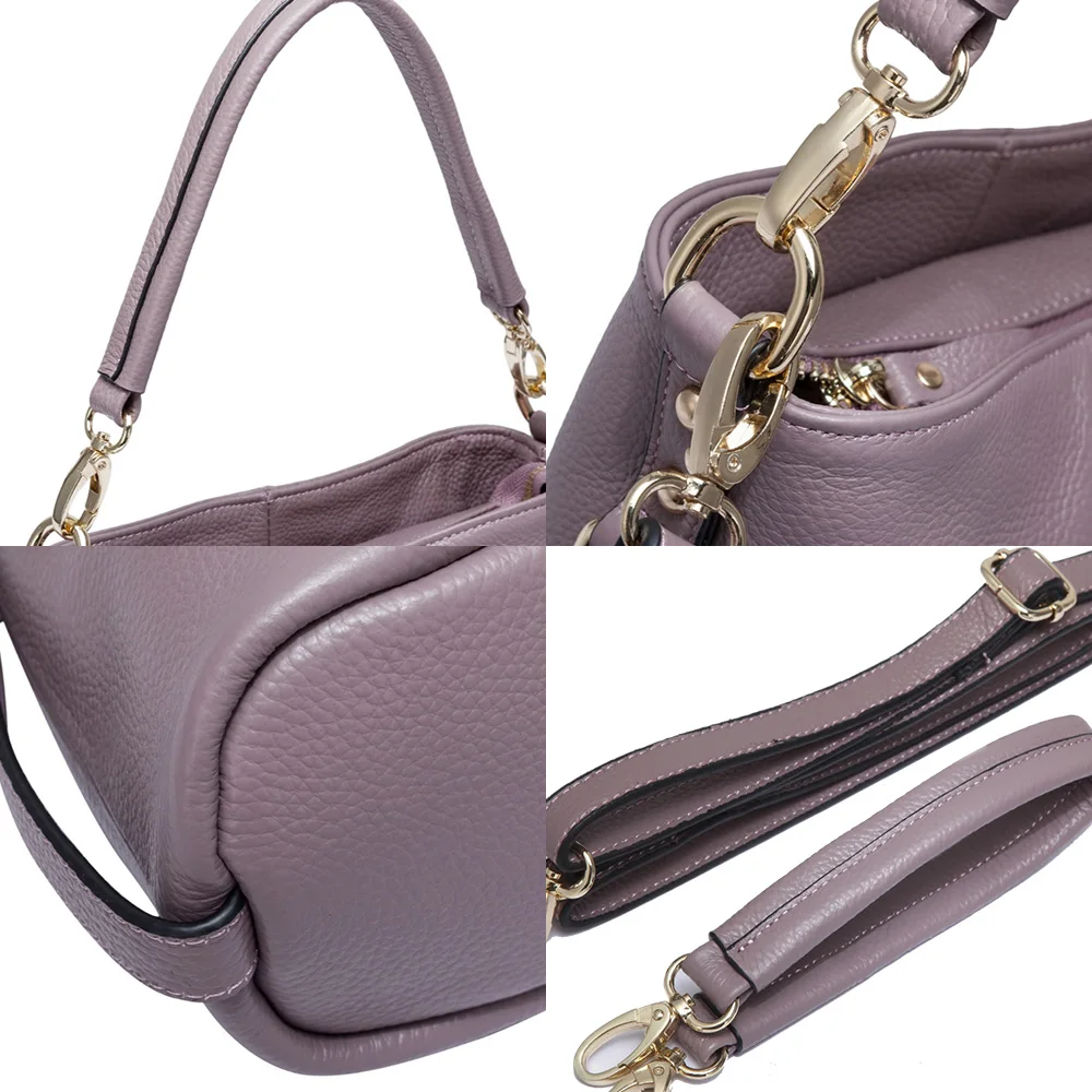 Zency элегантная женская сумка через плечо из 100% натуральной кожи Hobos модная