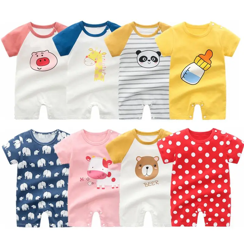 Детские летние комбинезоны одежда для маленьких мальчиков и девочек хлопковая