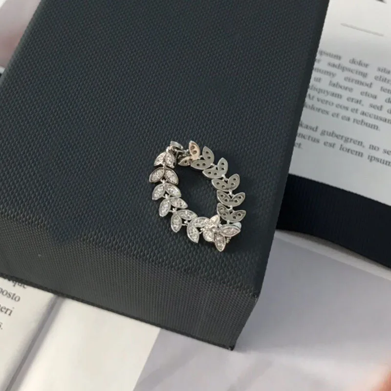 UMGODLY роскошное Фирменное кольцо с листьями высококачественное мягкими