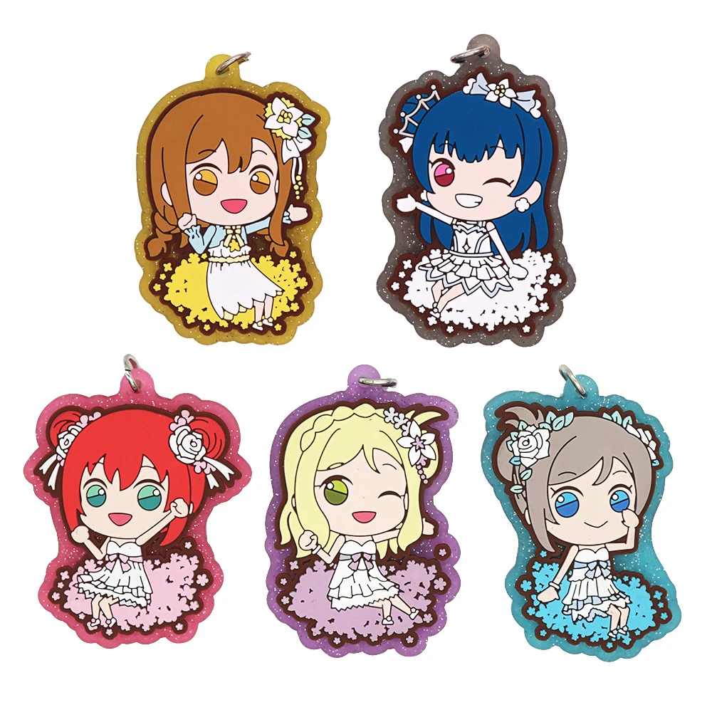 Резиновый брелок для ключей Love Live Lovelive Sunshine аниме цушима йошико Йохан куникида