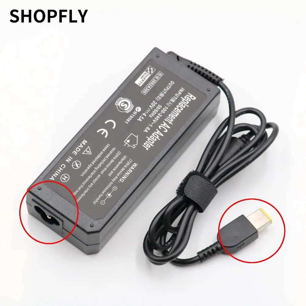 20V 4.5A Squre USB Питание адаптер ноутбука Зарядное устройство для lenovo ThinkPad T460s Тетрадь ПК R20