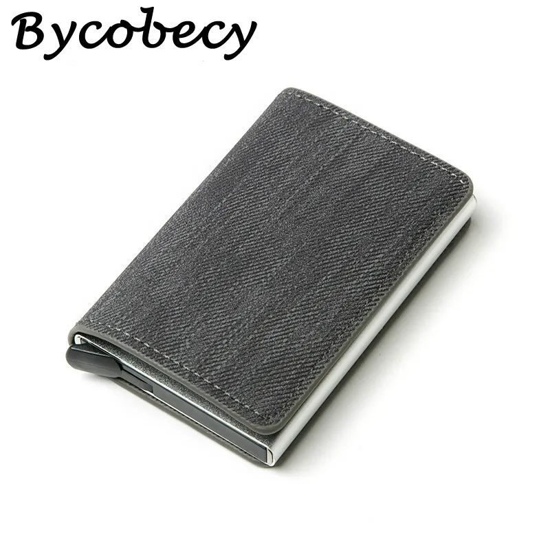 Bycobecy 2021 Новое джинсовое платье с функцией блокировки RFID держатель для карт Анти