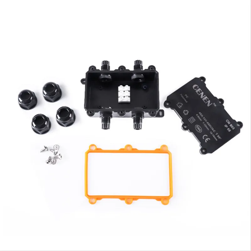 

IP68 Junction Box Two In Two Out Waterproof Wiring for Outdoor Underground Lamps Circuit Board Protection Box Waterproof Boxs
