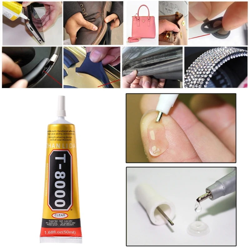 

T8000 Multi purpose Adhesive glass touch screen LCD panel frame fixing glue 50ml Adhesive glue JUN06 dropship