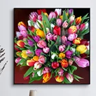 5D алмазная живопись, цветы, вышивка крестиком, алмазная вышивка, мозаика тюльпана, фотография стразы, домашний декор