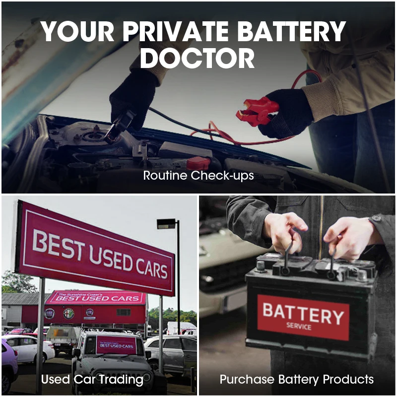 Тестер напряжения TOPDON BT для мобильных автомобилей 12 В универсальный 100