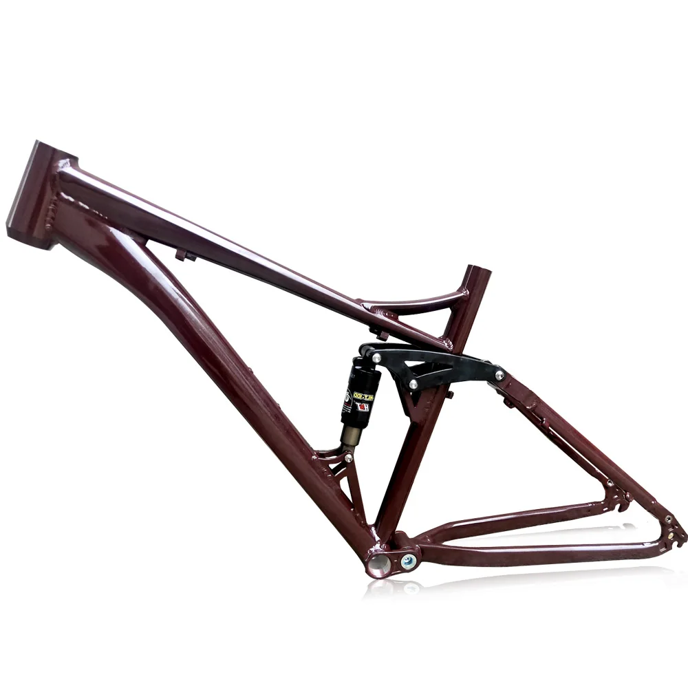 Kalosse Aluminum Alloy Mountain Bike Frame 135*10MM Dropout 68MM Full Suspension Bicycle 150 MM Travel | Спорт и развлечения