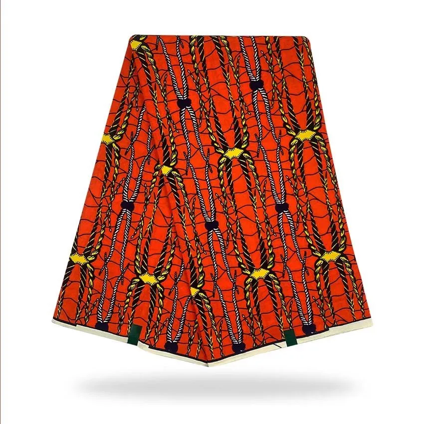 

2022 New Ankara African Real Wax Nigerian Wax Print Fabric High Quality 100% Cotton Ghana wax Style Fabrics For Patchwork F11-22