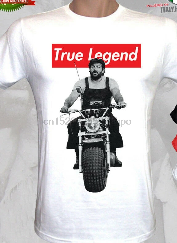 Футболка с надписью True Legend тон Спенсера Теренс Хилл из фильма Tribute 2019 Хлопковая