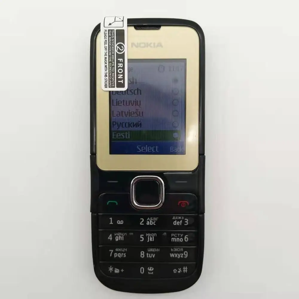 nokia c2 00 refurbished original c2 00 unlocked nokia c2 00 mobile phone black and red color free global shipping