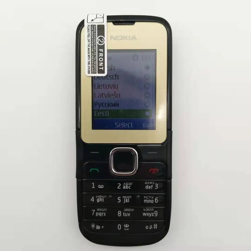 Nokia c2-00 отремонтированы оригинальный C2-00 перепрошитый мобильный телефон в черном