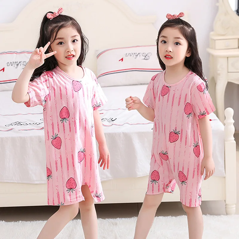 Children's Nightdress Girls' Cotton Baby Family Matching Outfits Children Clothing Girls Blanket Sleeper Pajama Set |