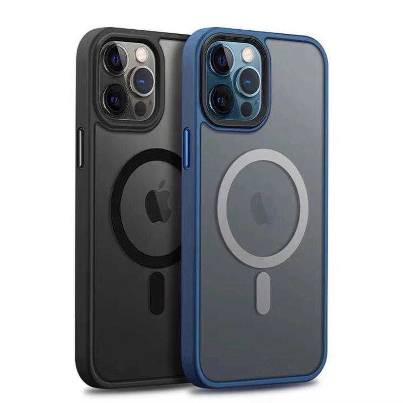 

Чехол Magsafing для iPhone 13 Mini, роскошный Магнитный поглощающий беспроводной зарядный чехол для iPhone 13 12 Pro Max, гибридный армированный чехол