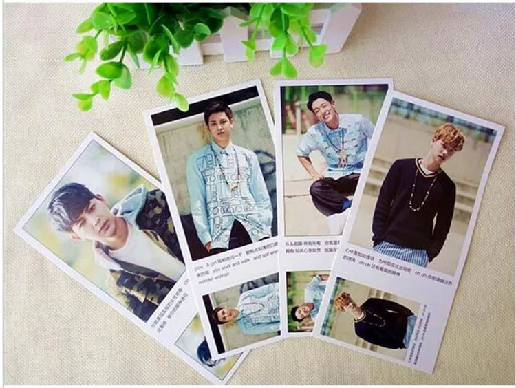 Kpop Популярные звездочные альбом Ikon коллективных подраздел 586 шт. текст K pop фото