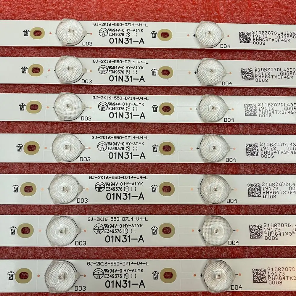 Партиями по 5 комплектов = 70 шт. светодиодный подсветка полосы для 55PUS6581 55PUS6561 55PUS6101
