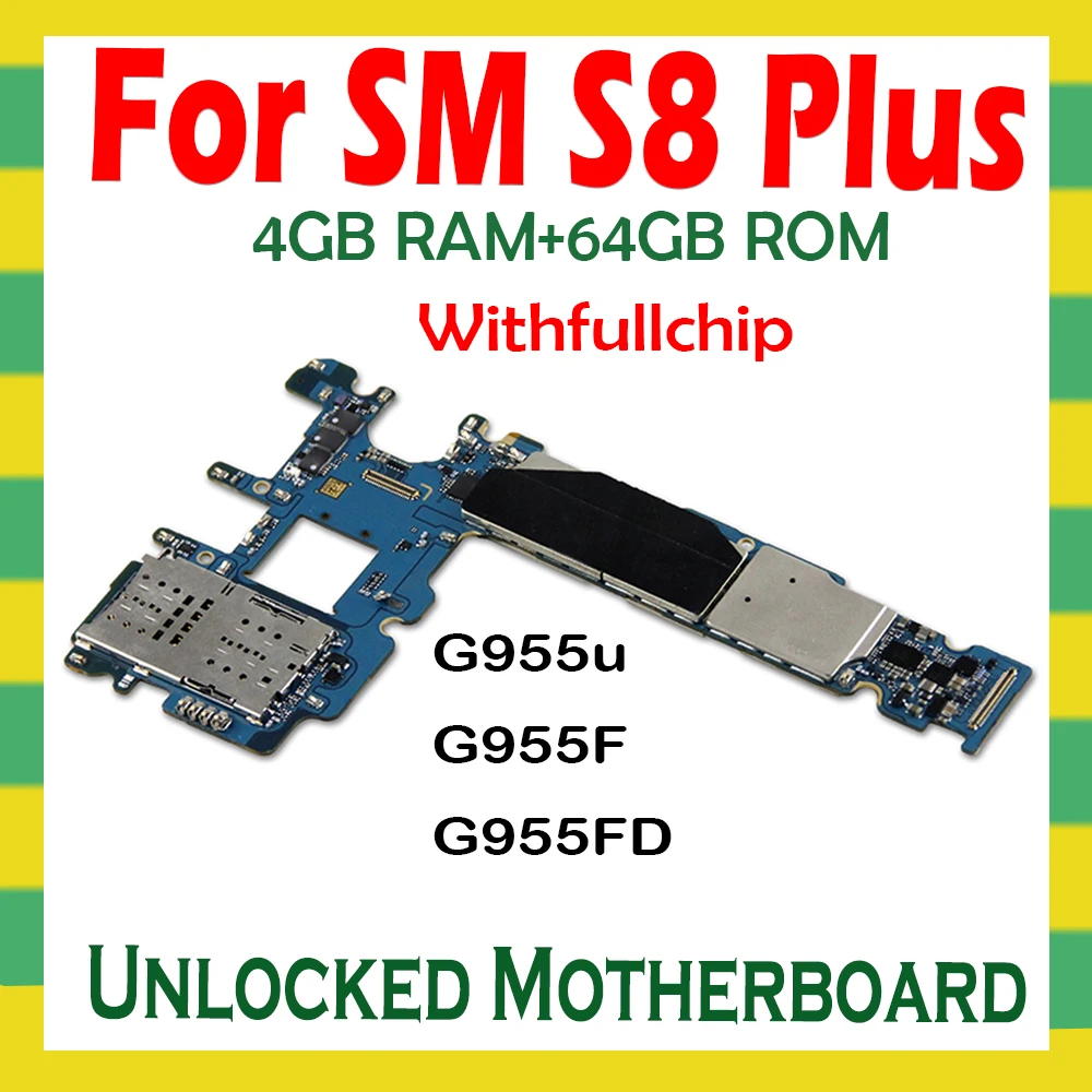 Оригинальная материнская плата для Samsung Galaxy S8 Plus G955F G955FD G955U разблокированная с