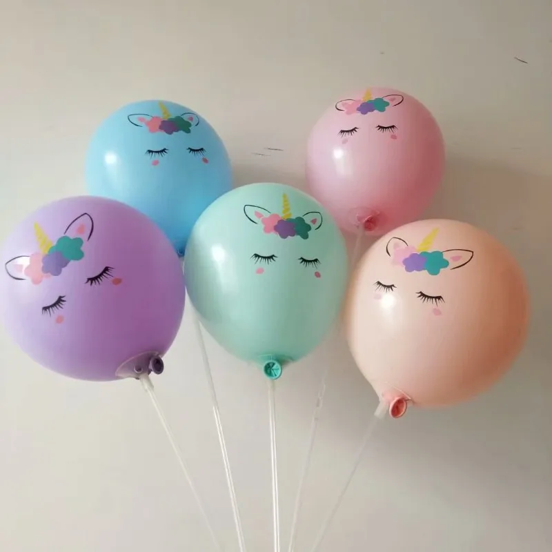 

50pcs10 Inch Unicorn Party Balloons Birthday Baloon Unicorn Decoration Latex Baloon helium Gas Baby Shower