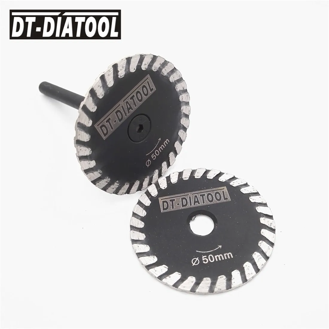 

DT-DIATOOL 1 шт., диаметр 30/40/50 мм, мини-алмазное лезвие для гравировки со съемным хвостовиком 6 мм и 1 шт., мини-пильное полотно без хвостовика для камня