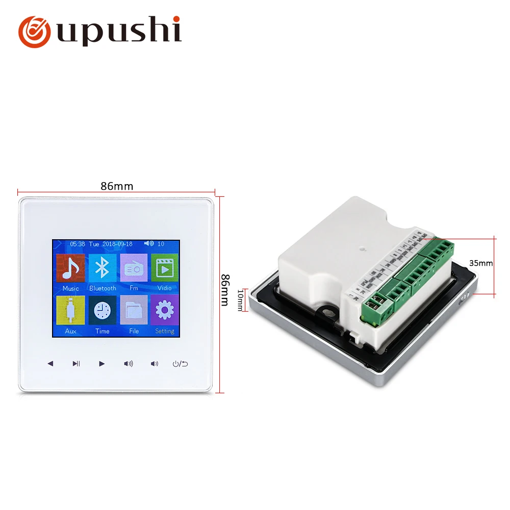 OUPUSHI AG 3 фоновая музыка в стене усилители SD/AUX in/USB музыкальный плеер Bluetooth цифровой