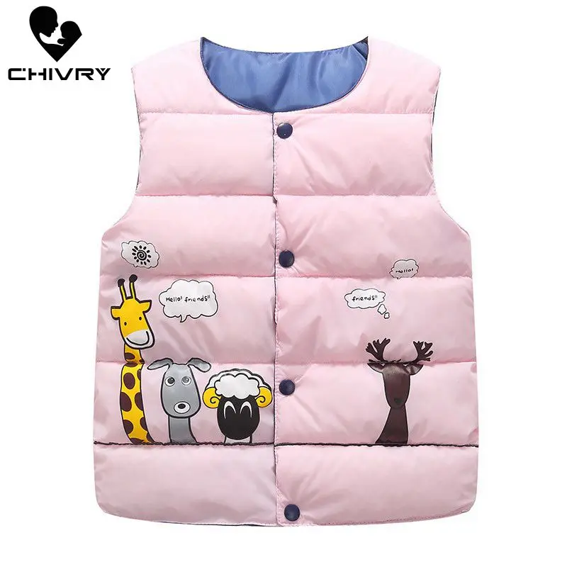 Осень-зима 2019 новый шерстяной жилет без рукавов для мальчиков и девочек куртка с