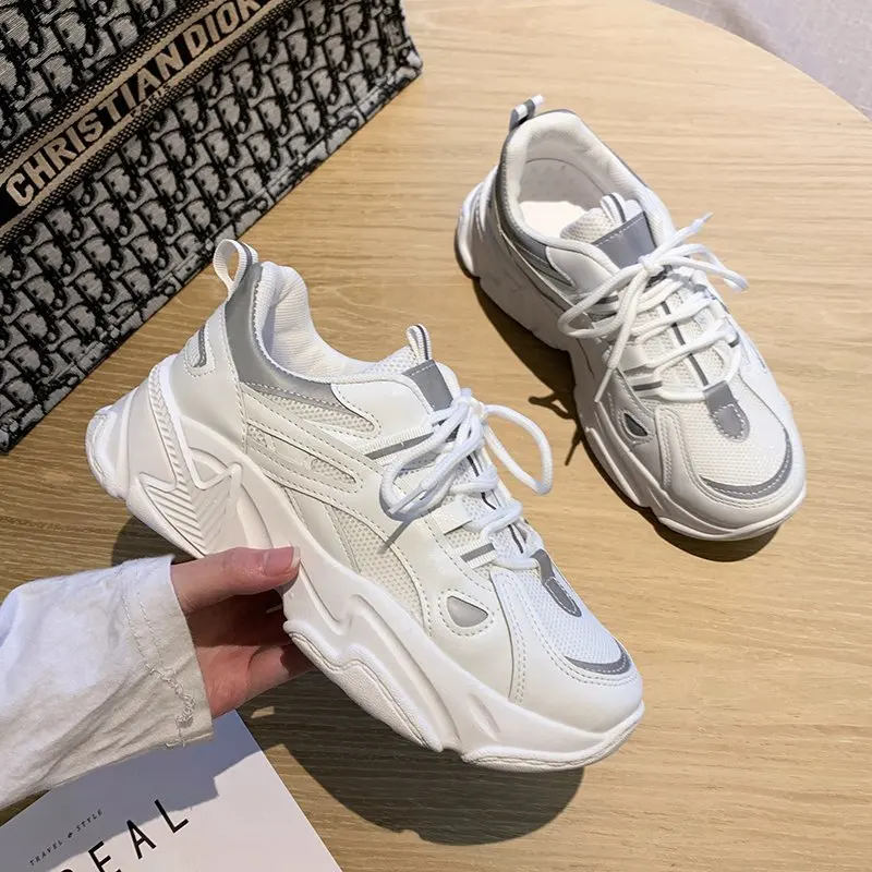 

Sport Shoes Woman Sneakers Breathable Platform Running Shoes for Women Pink Jogging Walking Luminous Shoes Comfortable Sneakers