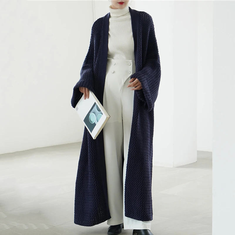 

Ardm Korean Fashion Lazy French Long Cardigan Women 2021 Street Style Long Sleeve Top Oversized Sweater Casual Winter Cardigans