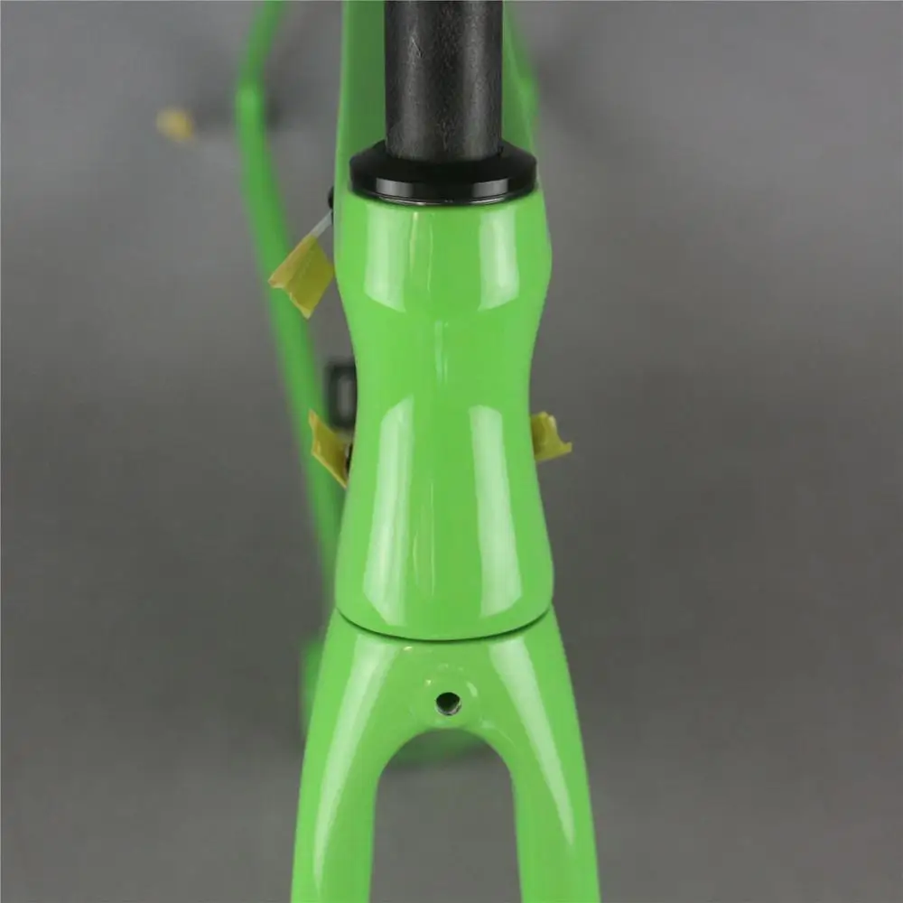 2020 Newest custom paint green glossy BB86 toray T700 carbon fiber Max tire 25c Aero road racing bike frame FM268 | Спорт и