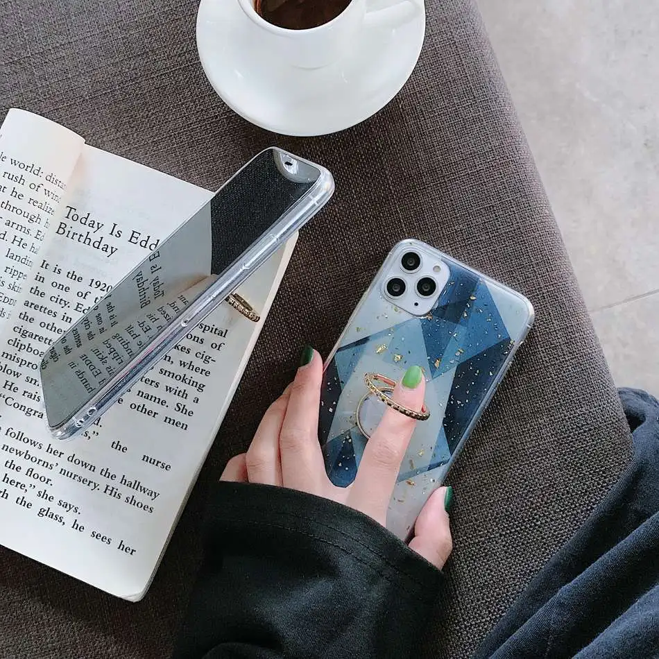 Роскошный чехол-подставка с платиновым кольцом для iPhone XR XS 11 Pro Max чехлы телефонов