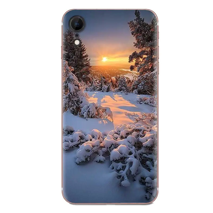 Чехол для Xiaomi Redmi Mi 4 7A 9T K20 CC9 CC9e Note 7 8 9 Y3 SE Pro Prime Go Play мягкий чехол с рисунком зимний
