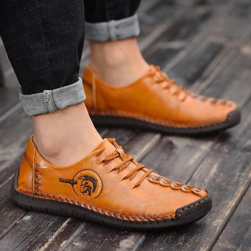 

Men's casual shoes moccasins sneakers 2021 new fashion leather men comfortable moccasins casual shoes zapatos men shoes