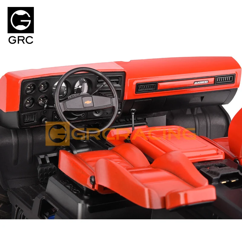 GRC para coche a control remoto 1/10 TRAXXAS TRX4 Chevrolet Blazer interior pioneer 1979, piezas de modificaci&oacute;n de asiento de consola central de simulaci&oacute;n G161KB-3